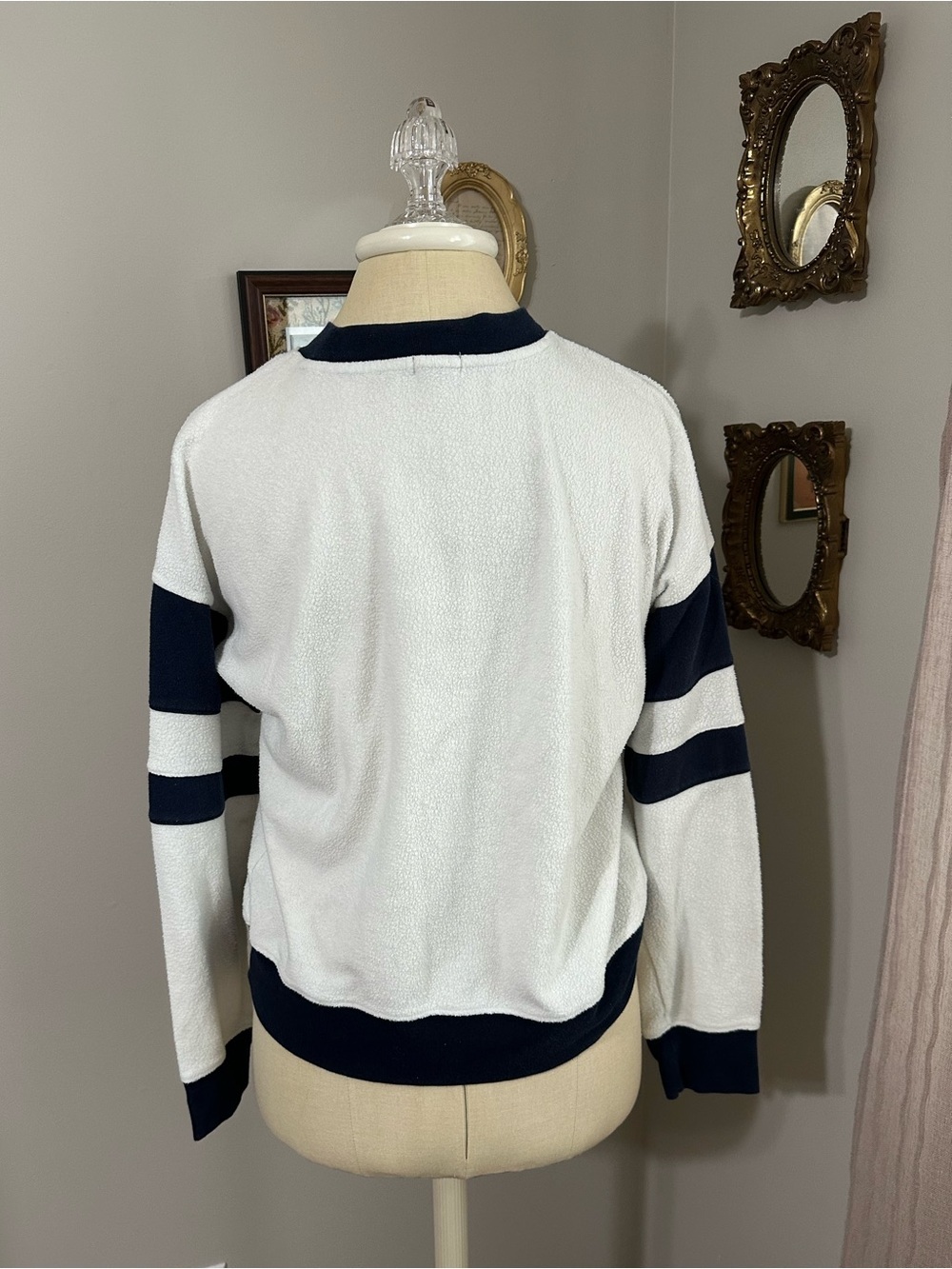 Faherty Beach Fleece Ringer Crew Pullover - Picture 5 of 6